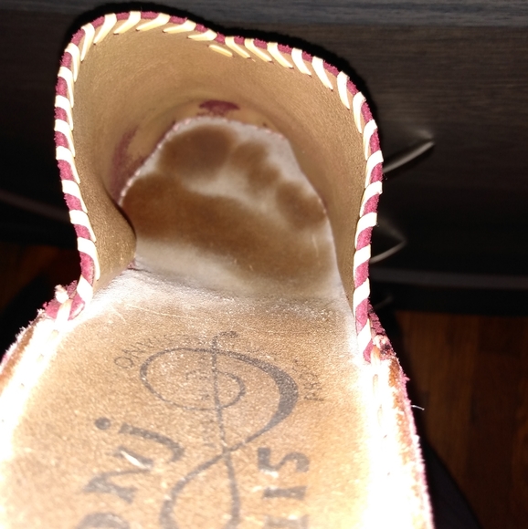 🔴 SALE VTG Red Suede/Leather Italian Clogs - Picture 10 of 10